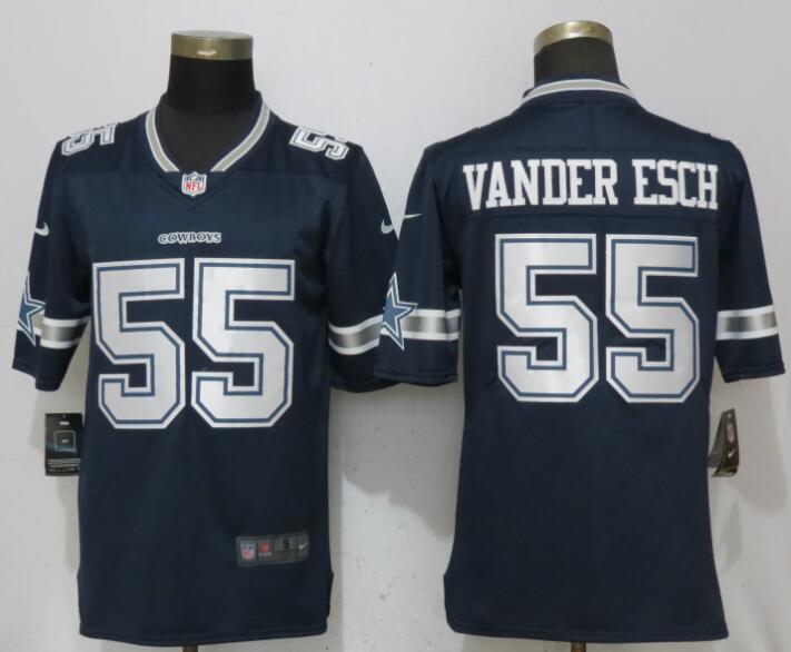Men Dallas cowboys #55 Vander edch Blue Vapor Untouchable Player Nike Limited NFL Jerseys